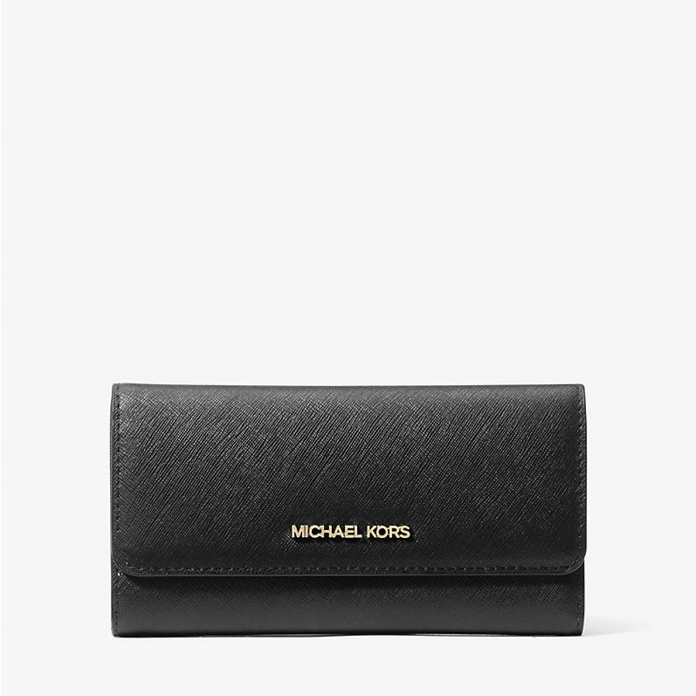 Michael Kors Black Trifold Wallet